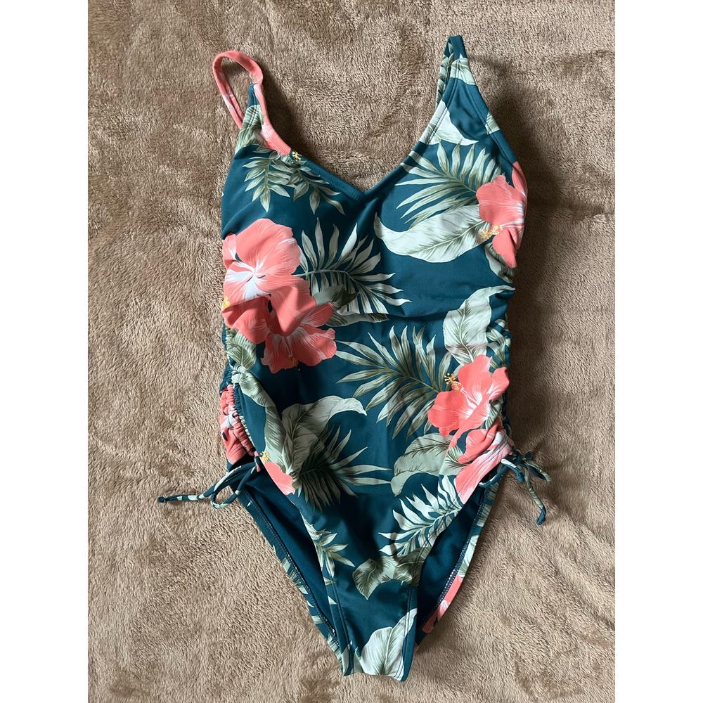 Kona Sol Tropical Floral‎ Swimsuit Women's Size Small